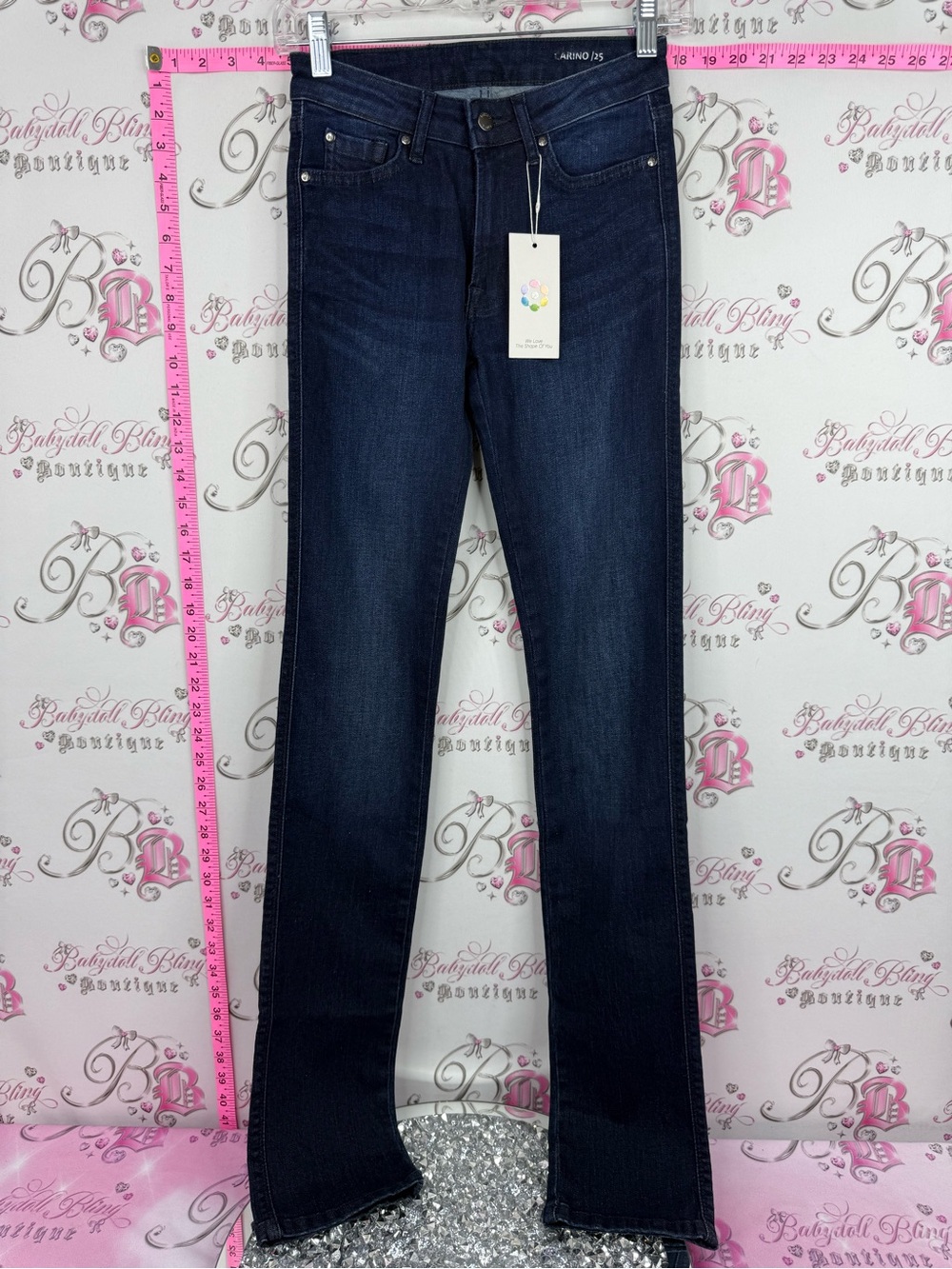 LETTERS APPAREL jeans new with tags carino Blue Women's Straight-Leg Jeans